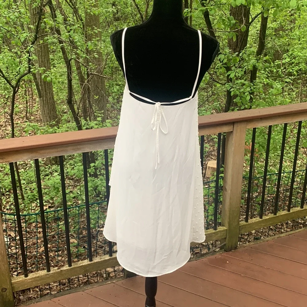 Style estate Dotted Swiss white summer dress. - Picture 3 of 6